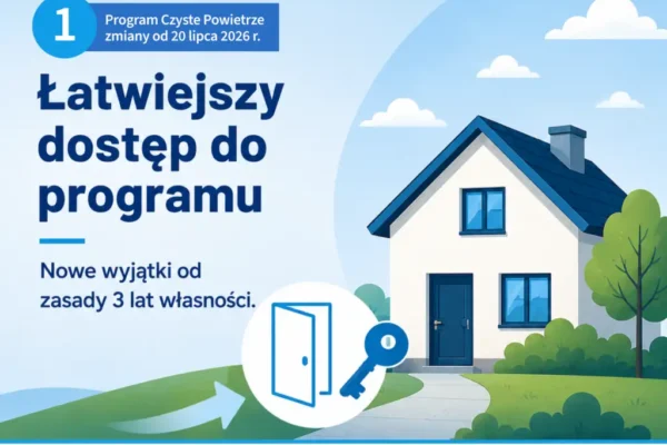 Program Czyste Powietrze: łatwiejszy dostęp i wyższe dotacje od 20 lipca