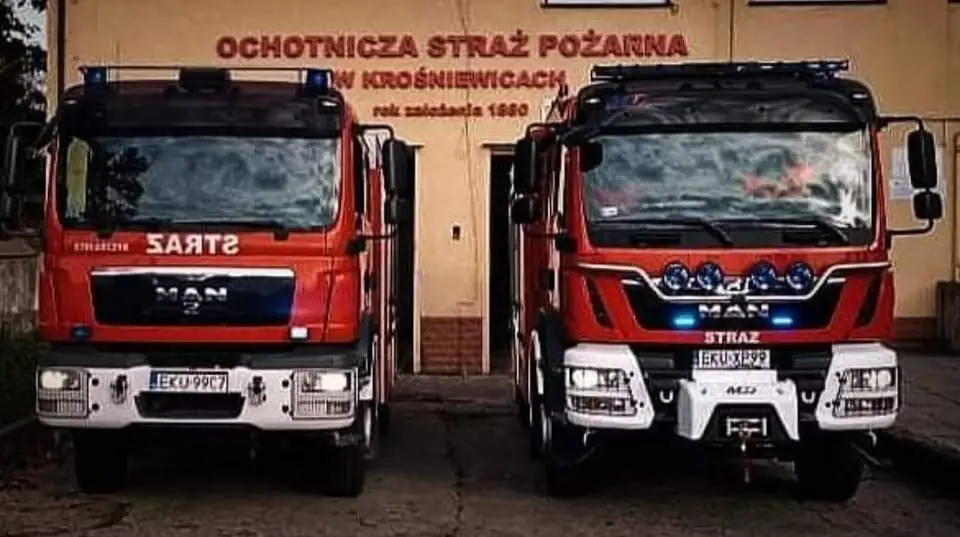 Pożar w Pawlikowicach: interwencja OSP Krośniewice i JRG Kutno