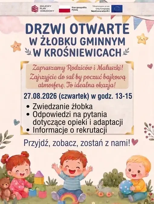 Drzwi otwarte w Żłobku Gminnym w Krośniewicach – 27 sierpnia