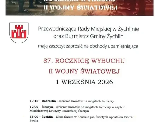 Obchody 87. rocznicy wybuchu II wojny światowej w gminie Żychlin