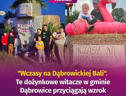 Dożynki w Dąbrowicach: wyjątkowe witacze przyciągają wzrok