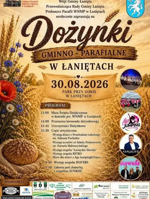 Dożynki Gminne w Łaniętach już dziś – program uroczystości