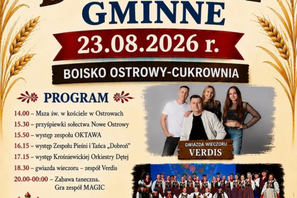 Dożynki Gminne 2026 w Nowych Ostrowach – program, gwiazdy i atrakcje