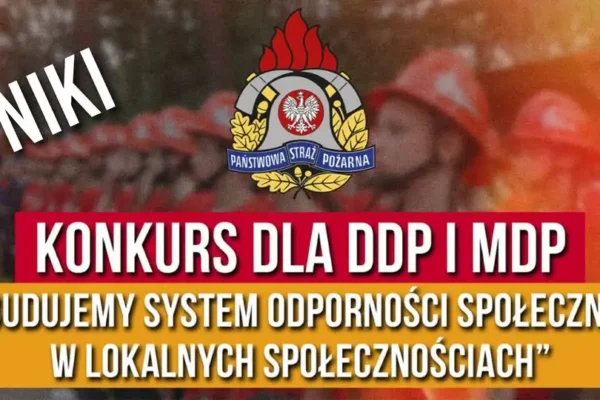 Młodzieżowe drużyny OSP z województwa łódzkiego nagrodzone w konkursie „Budujemy SYSTEM ODPORNOŚCI SPOŁECZNEJ”