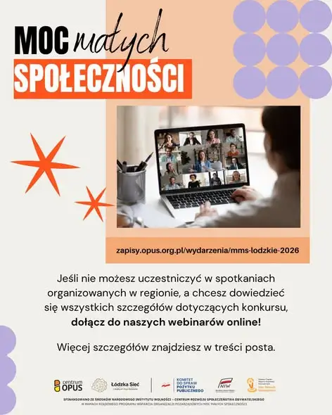 Rusza program „Moc Małych Społeczności” w województwie łódzkim – zapisy na spotkania informacyjne