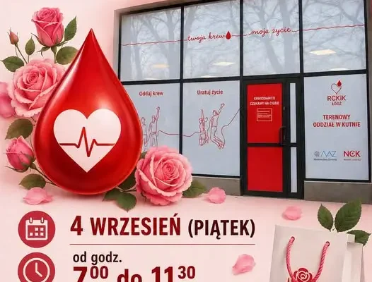 Różana Kropla Krwi w Kutnie – akcja krwiodawstwa przed Świętem Róży