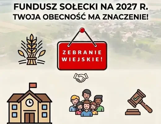 Harmonogram zebrań wiejskich w gminie Dąbrowice – wrzesień 2026