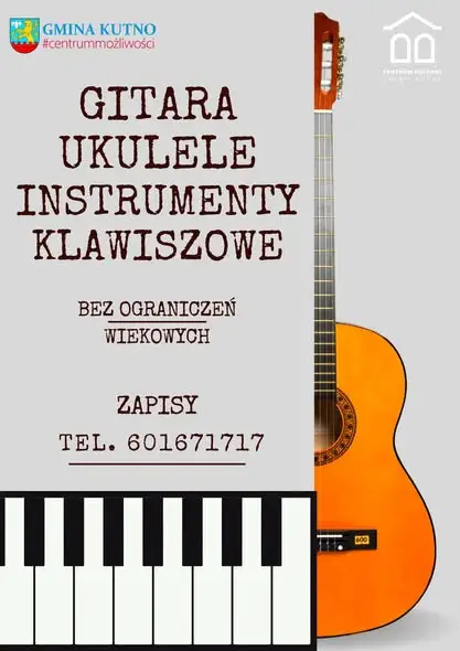 Zapisz się na lekcje gry na gitarze, ukulele i perkusji w Centrum Kultury Gminy Kutno