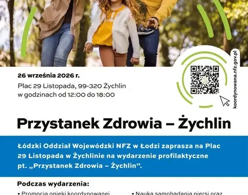 Przystanek Zdrowia w Żychlinie – bezpłatne badania i porady już 26 września