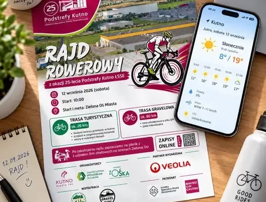 Rajd rowerowy z okazji 25-lecia Podstrefy Kutno – pogoda dopisze