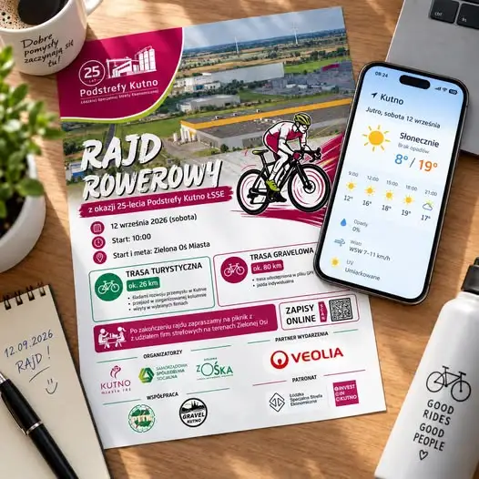 Rajd rowerowy z okazji 25-lecia Podstrefy Kutno – pogoda dopisze