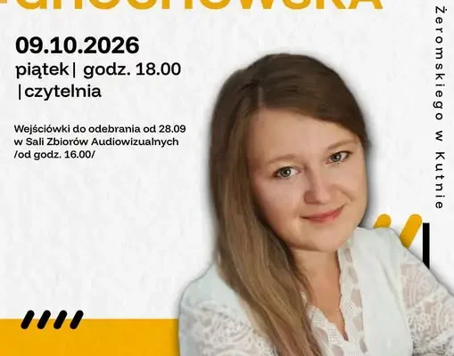 Spotkanie z Katarzyną Grochowską w bibliotece w Kutnie