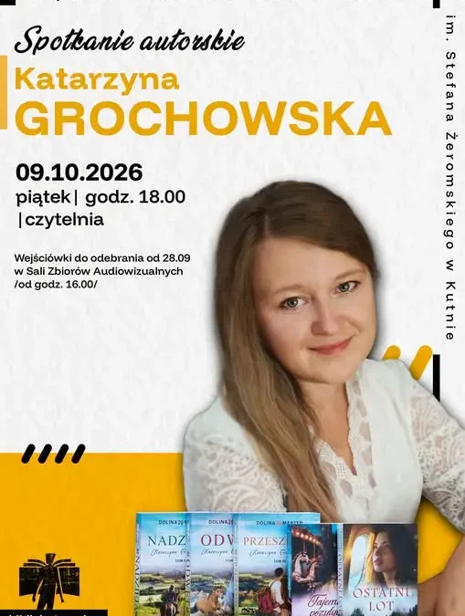 Spotkanie z Katarzyną Grochowską w bibliotece w Kutnie