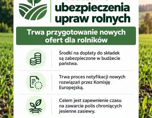 MRiRW: trwają prace nad nowymi ubezpieczeniami upraw z dopłatą
