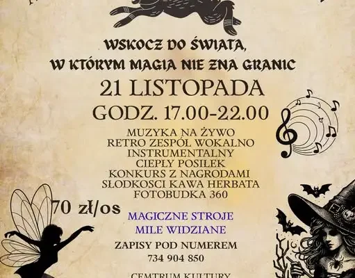 Andrzejki w Krainie Czarów – magiczny wieczór w Centrum Kultury Gminy Kutno