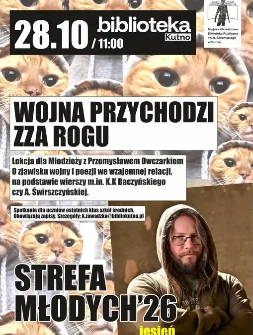 Wojna i poezja – spotkanie Strefy Młodych w Kutnie