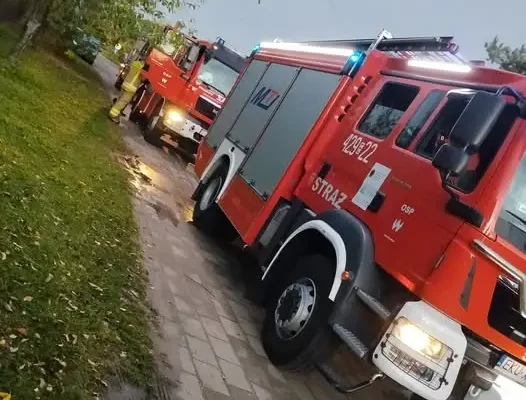 Pożar w Krośniewicach — akcja strażaków z OSP i JRG Kutno