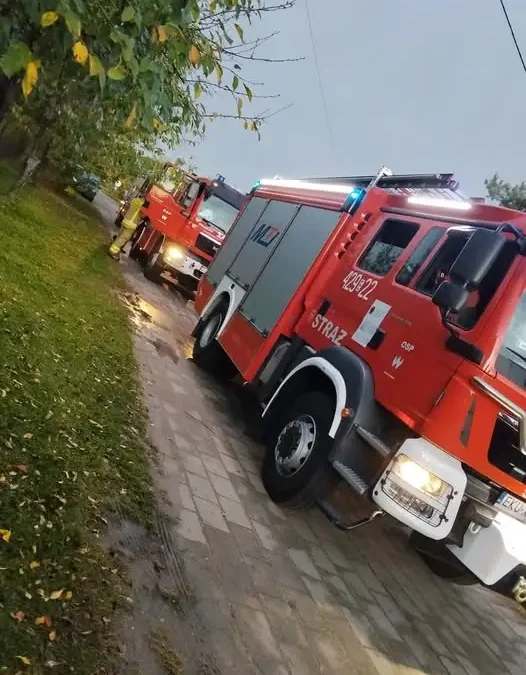 Pożar w Krośniewicach — akcja strażaków z OSP i JRG Kutno