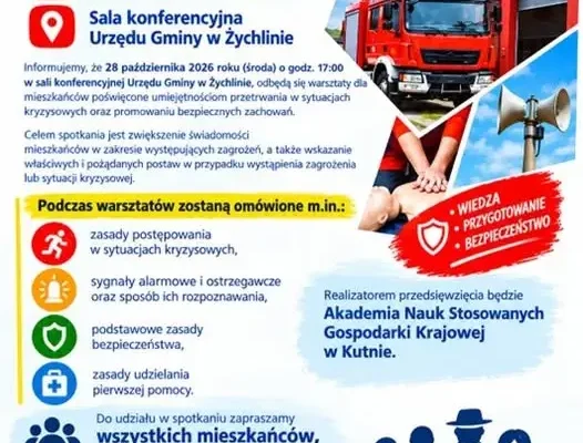 Warsztaty edukacyjne w Żychlinie – bezpieczeństwo i pierwsza pomoc