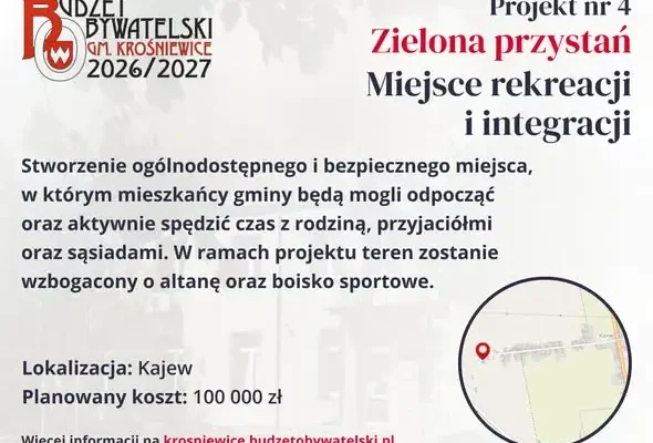 Budżet Obywatelski Gminy Krośniewice – głosowanie trwa do 31 października