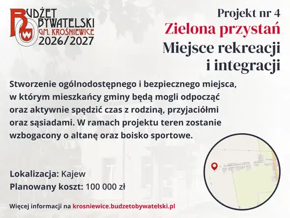 Budżet Obywatelski Gminy Krośniewice – głosowanie trwa do 31 października